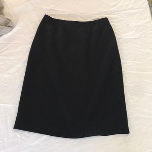 Classic Silk Black Pencil Skirt